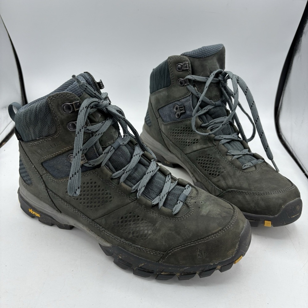 Vasque Hiking Boots Mens Size 11 Talus AT Ultra Dry Greenish Gray Camp Trail
